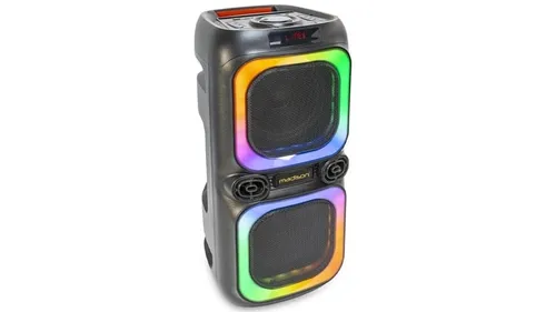 Boxa portabila 2x8 inch/ 20cm, Bluetooth, USB, MicroSD, Jack 3.5/6.5mm, ecran LED, 600W, baterie 7.3V, Madison MAD-NASH60