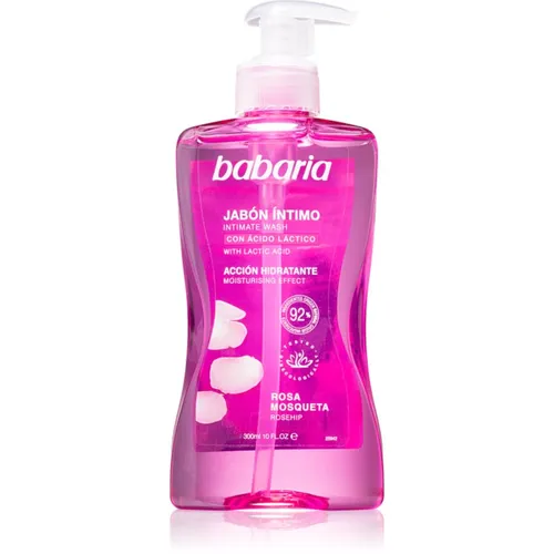 Babaria Rosa Mosqueta doccia gel per l'igiene intima femminile con estratto di rosa canina 300 ml