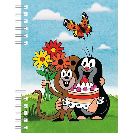 Akim Zápisník A6 s kroužkovou vazbou - Krtek 4