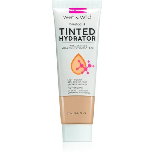 Wet n Wild BareFocus Tinted Hydrator tónovaný fluid pro sjednocení pleti odstín Medium Tan 27 ml