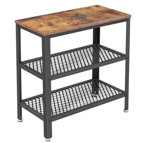 Boxxx PRÍRUČNÝ STOLÍK, hnedá, čierna