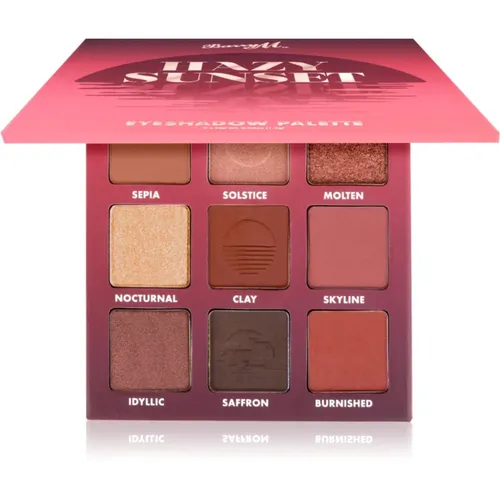 Barry M Hazy Sunset paleta de sombra para os olhos tom Hazy Sunset 9x1,4 g