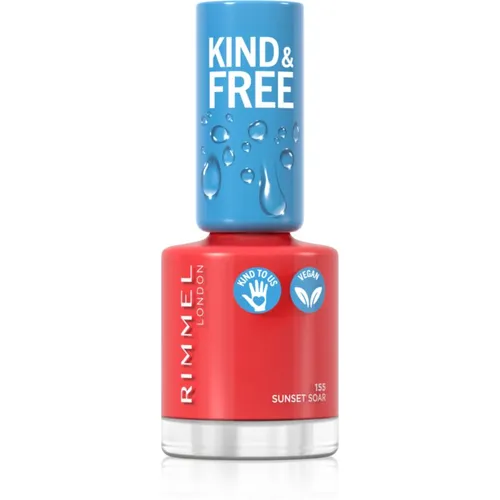 Rimmel Kind & Free βερνίκι νυχιών απόχρωση 155 Sunset Soar 8 ml