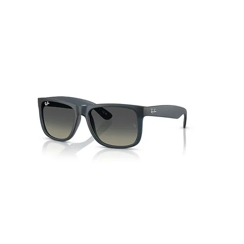 Ray-Ban JUSTIN CLASSIC Sonnenbrillen Gummi Blau Fassung Grau Glas 54-16