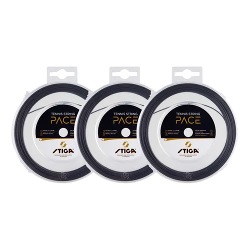 STIGA Cordage de tennis Pace 1.25 mm, 3-pack