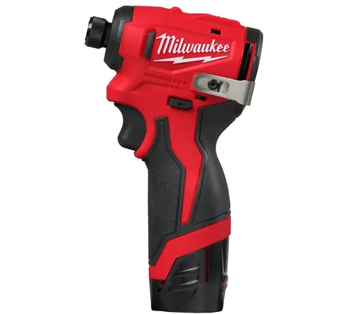 Masina de insurubat compacta, cu impact, Milwaukee, cu impact, motor fara perii, cu 2 acumulatori M12, 4933499690