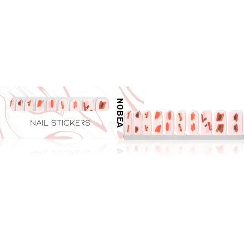 NOBEA Accessories Nail File naklejki na paznokcie Red & pink 1 szt.