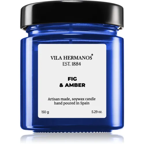 Vila Hermanos Apothecary Cobalt Blue Fig & Amber świeczka zapachowa 150 g