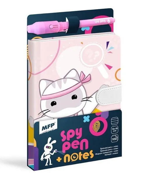 MFP Blok s magnetem SPY notes fialový