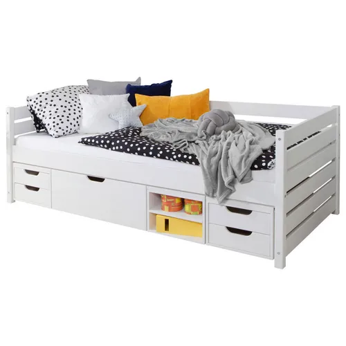 MID.YOU POSTEĽ S ÚLOŽNÝM PRIESTOROM, 100/200 cm biela