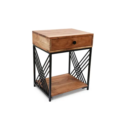 NOČNÁ SKRINKA, akácia, farba akácie, tmavosivá,