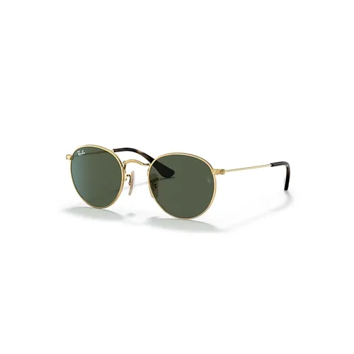 Ray-Ban ROUND KIDS Sonnenbrillen Arista Gold Fassung Grün Glas 44-19