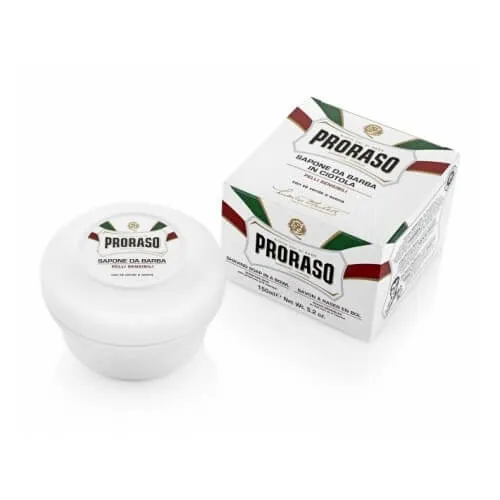 Proraso Săpun pentru ras, potrivit pentru pielea sensibilă cu ceai verde White (Shaving Soap) 150 ml