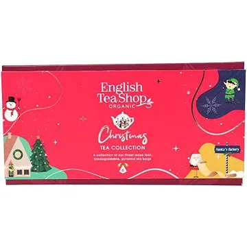 English Tea Shop Vánoční stromek, 6 figurek, 6 pyramidek, Červená Kouzla
