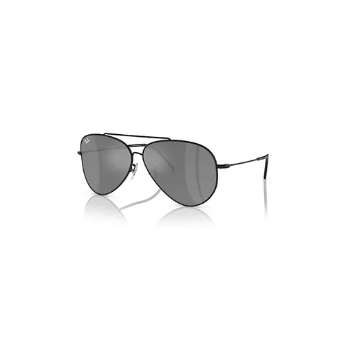 Ray-Ban AVIATOR REVERSE Sonnenbrillen Schwarz Fassung Silber Glas 59-11