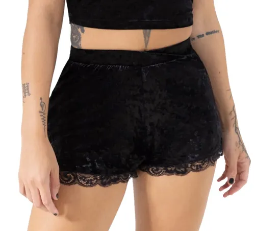 kraťasy dámske (pyžamo) KILLSTAR - Burnt - Black S