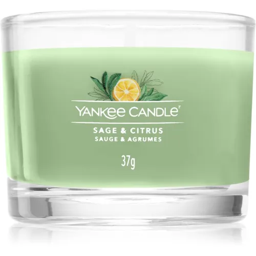 Yankee Candle Sage & Citrus candela votiva Signature 37 g