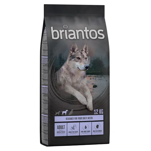 Briantos Grain Free Adult Anka & potatis - 12 kg