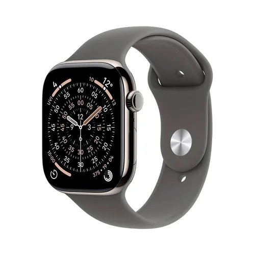 Apple Watch 11 42 mm titan, sportovní řemínek M/L chytré hodinky