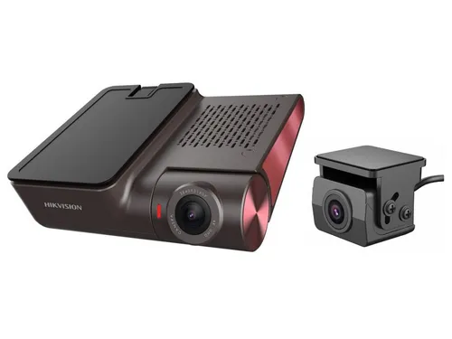 Camera auto Fata + spate Hikvision AE-DC8322-G2PRO/2ch, 4K Ultra HD, WiFi, Ecran 3 Inci, HDR, ADAS, Control Vocal, Senzor G