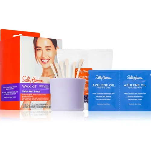 Sally Hansen Salon Wax Kit cera senza strisce per l’epilazione per viso e punti sensibili 35 g