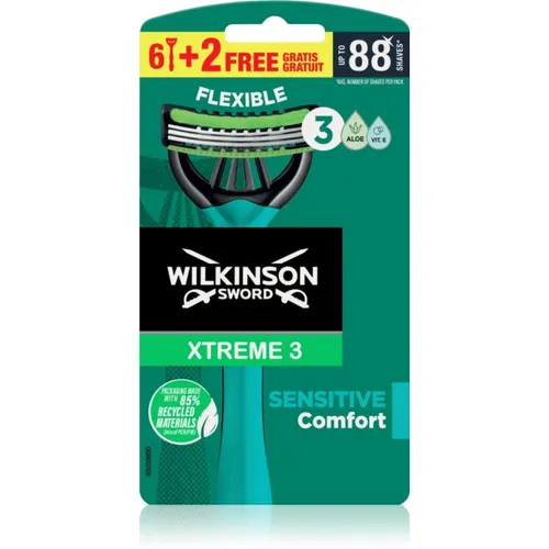 Wilkinson Sword Xtreme 3 Sensitive Comfort rasoi monouso per uomo 8 pz