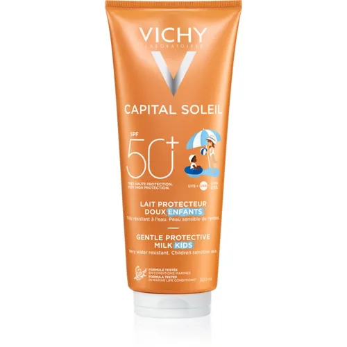 Vichy Capital Soleil Gentle Milk suojaava kasvo- ja vartalomaito lapsille SPF 50 300 ml