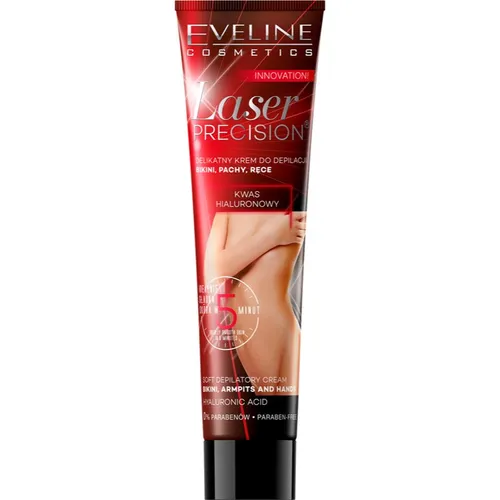 Eveline Cosmetics Laser Precision crema depilatoria per mani, ascelle e inguine per pelli secche e sensibili 125 ml