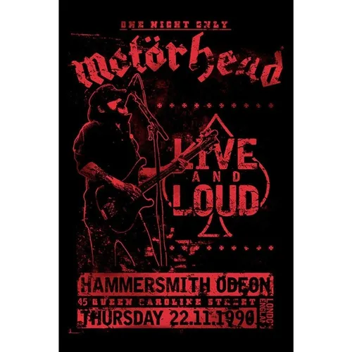 plakát Motörhead - Live and loud