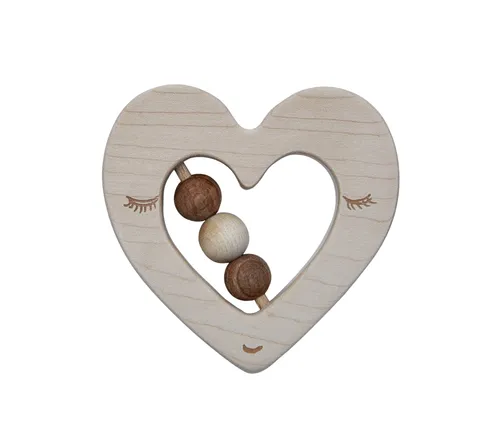 Wooden Story Chrastítko - Srdíčko