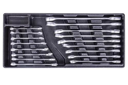 AHProfi Sada očkoplochých klíčů ve výplni do dílenského vozíku, 17 dílů - VV017OK01