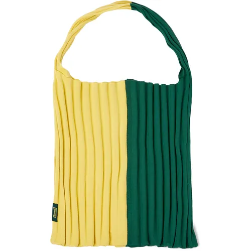 CAMPER Knit TENCEL - Unisex Bolsos y carteras - Verde,Amarillo, talla , Textil