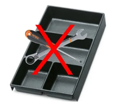 Beta tools PRÁZDNÁ PLASTOVÁ PODESTA NA NÁŘADÍ, 2400/TV80