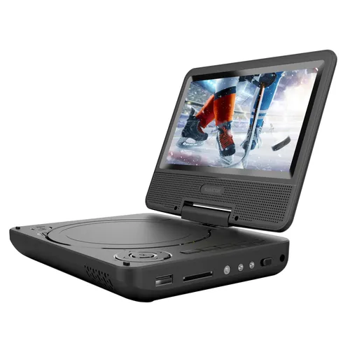 Sencor SPV 2075 Přenosný DVD přehrávač 7“ otočný displej LCD Rozlišení: 800 × 480 pixelů, DVD±R/RW, CD, CD-R/RW, MPEG-1 (VCD),