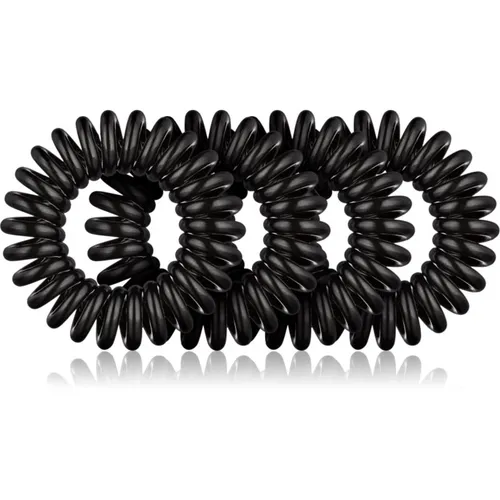 BrushArt Hair Rings elásticos para cabelo Black 4 un.