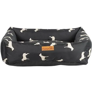Qiushi pelíšek pro psy černý M 70 × 50 × 18 cm