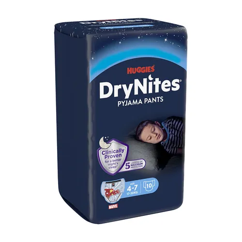 HUGGIES DryNites naťahovacie nohavičky pre chlapcov 4-7 rokov