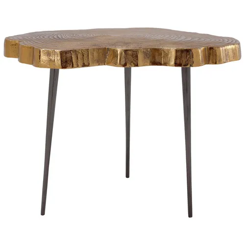 MID.YOU ODKLÁDACÍ STOLEK, černá, barvy zlata