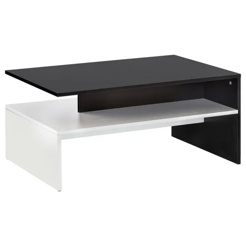 MID.YOU KONFERENČNÍ STOLEK, černá, bílá, kompozitní dřevo, 90/60/43 cm