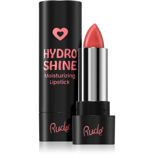 Rude Cosmetics Hydro Shine Moisturizing Lipstick bálsamo labial hidratante e cremoso tom Sweet Rose 3.7 g