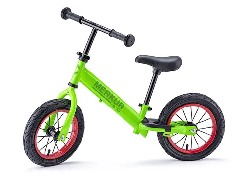 Merkur Odrážedlo CROSS zelené s bantamy, kovové