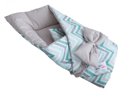 Zavinovačka - Cikcak Mint Grey