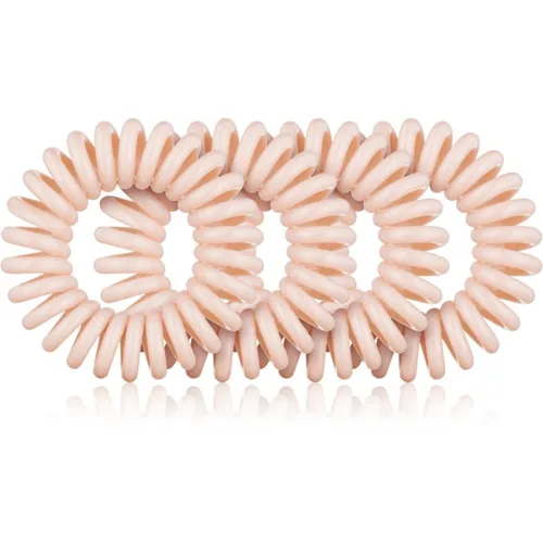 BrushArt Hair Rings λαστιχάκια για τα μαλλιά Nude 4 τμχ