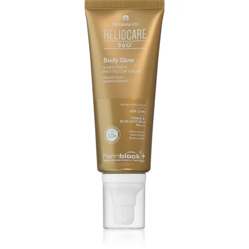 Heliocare 360° Body Glow kimalteleva vartalogeeli auringonottoon SPF 50+ 100 ml