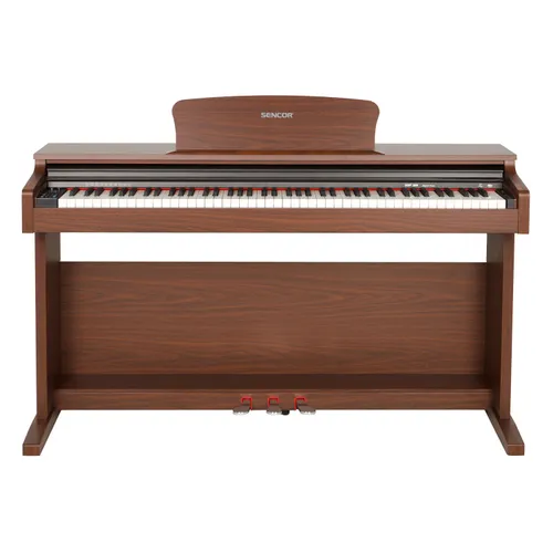 Sencor SDP 200 BR Digitální piano 88 kláves s dynamikou úhozu a kladívkovou mechanikou, 64 hlasá polyfonie, 138 zvukových rejstříků, Automatický