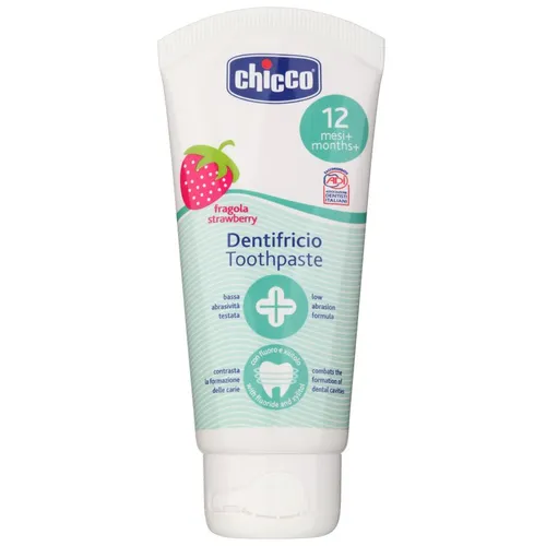 Chicco Oral Care Toothpaste pasta de dientes para niños sabor Strawberry 12 m+ 50 ml