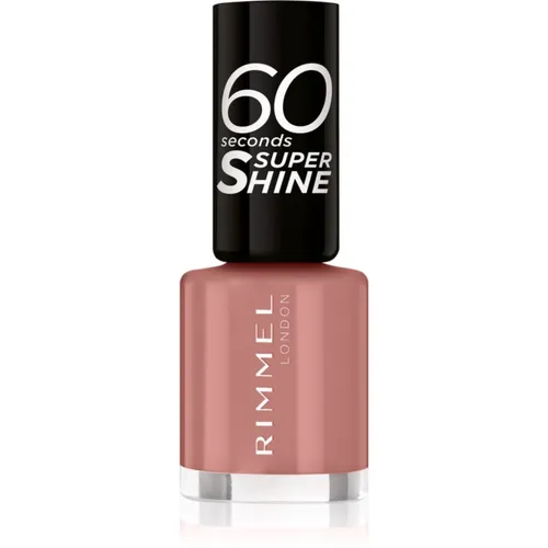 Rimmel 60 Seconds Super Shine lakier do paznokci odcień 230 Mauve To The Music 8 ml