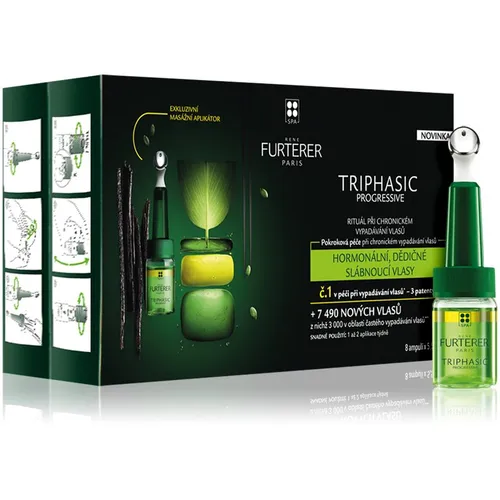 René Furterer Triphasic Progressive soins complets contre la chute chronique des cheveux 8x5,5 ml
