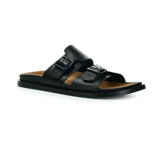 Camper Cruise Negro/LlucSand Negro schwarze Damen Pantoffeln EU Größe: 40, Innenschuhlänge: 256, Innenschuhbreite: 92