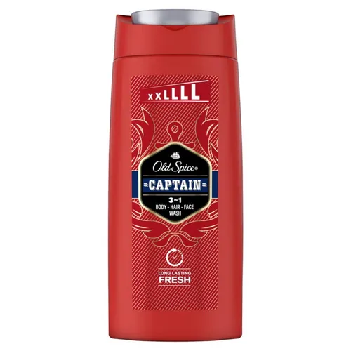 Old Spice Sprchový gél 3 v 1 Captain (Body, Hair, Face Wash) 675 ml